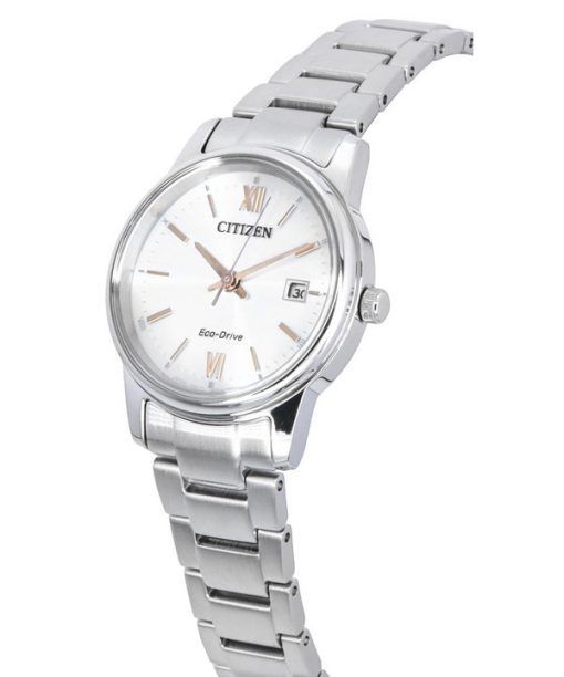 Citizen Stainless Steel Silver Dial Eco-Drive EW2318-73A Womens Watch