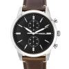 Fossil Townsman Chronograph Brown LiteHide Leather Strap Black Dial Quartz FS5967SET Mens Watch With Gift Set