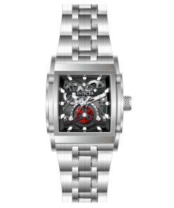 Invicta Speedway Stainless Steel Black Skeleton Dial Quartz 41645 Mens Watch