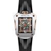 Invicta S1 Rally Silicone Strap Rose Gold Skeleton Dial Automatic 41660 100M Mens Watch
