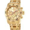 Invicta Pro Diver Scuba Chronograph Stainless Steel Gold Tone Dial Quartz Divers 80071 200M Mens Watch