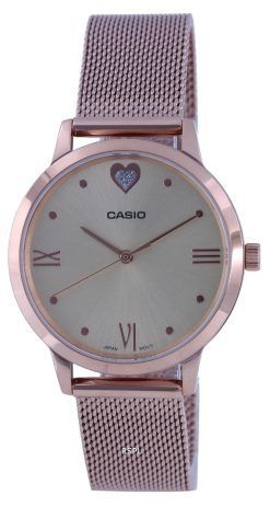 Casio Champagne Dial Analog LTP-2022VMPG-9C LTP2022VMPG-9C Women's Watch