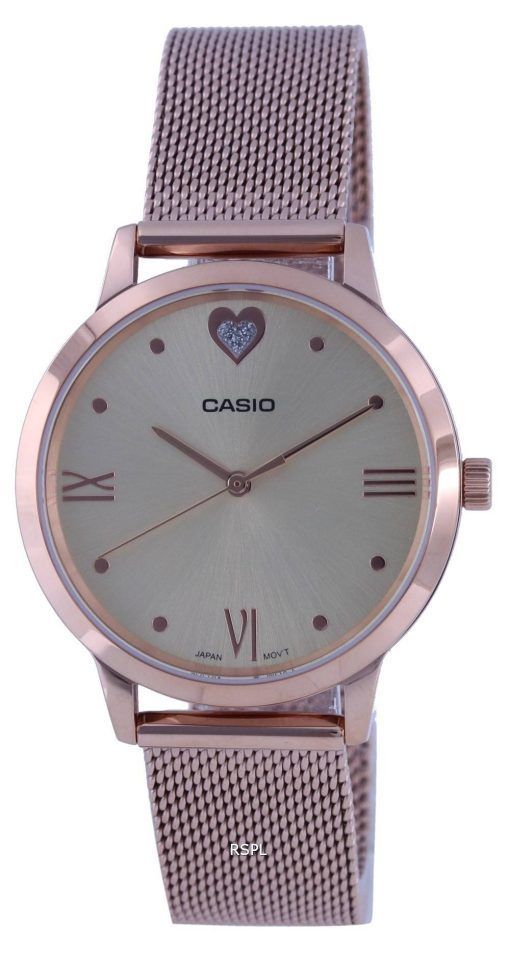 Casio Champagne Dial Analog LTP-2022VMPG-9C LTP2022VMPG-9C Women's Watch