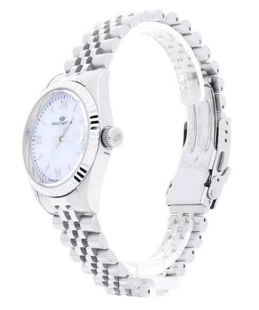 Philip Watch Caribe Urban Stainless Steel White Dial Quartz R8253597592 100M Womens Watch