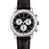 Philip Watch Anniversary Chronograph Leather Strap Black Dial Quartz R8271650002 100M Mens Watch