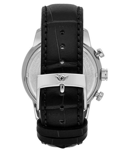 Philip Watch Anniversary Chronograph Leather Strap Black Dial Quartz R8271650002 100M Mens Watch