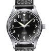 Ratio Skysurfer Pilot Black Sunray Dial Leather Automatic RTS305 200M Mens Watch