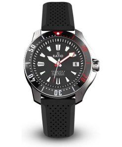 Ratio FreeDiver X Marine Black With Black Ceramic Inlay Automatic Diver RTX001 200M Men's Watch