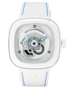 Sevenfriday P-Series Curacao Day-Night White Dial Automatic P1C/05 SF-P1C-05 100M Men's Watch