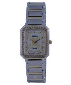 Seiko Discover More Two Tone Stainless Steel Solar SUP452 SUP452P1 SUP452P Women's Watch