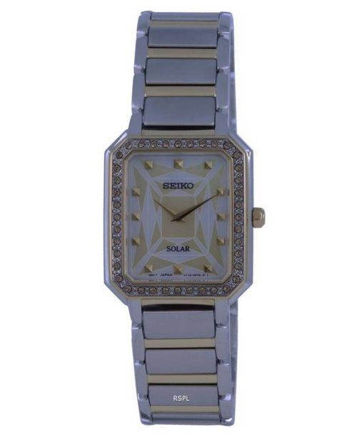 Seiko Discover More Two Tone Stainless Steel Solar SUP452 SUP452P1 SUP452P Women's Watch