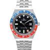 Timex Q GMT Stainless Steel Black Dial Quartz TW2V38000 Mens Watch