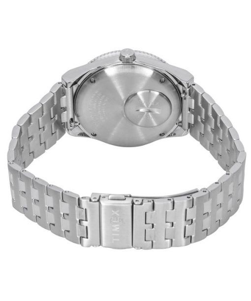 Timex Q GMT Stainless Steel Black Dial Quartz TW2V38000 Mens Watch