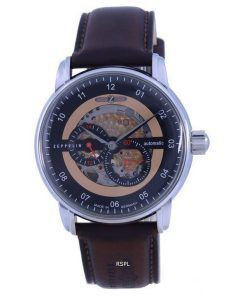 Zeppelin New Captain's Line Skeleton Dial Automatic 8664-5 86645 Men's Watch