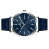 Westar Profile Leather Strap Blue Dial Quartz 50216STN144 Men's Watch