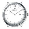 Westar Profile Leather Strap White Dial Quartz 50217STN101 Men's Watch