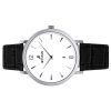 Westar Profile Leather Strap White Dial Quartz 50219STN101 Men's Watch