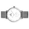 Westar Profile Stainless Steel Mesh White Dial Quartz 50247STN101 Men's Watch