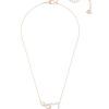 Swarovski Infinity Rose Gold Plated Heart Necklace 5518865 For Women