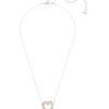 Swarovski Infinity Multicolored Double Heart Necklace 5518868 For Women