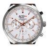 Westar Activ Chronograph Leather Strap Silver Dial Quartz 90243STN627 100M Men's Watch