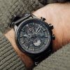 AVI-8 Hawker Hunter Avon Chronograph Stealth Black Quartz AV-4064-05 Men's Watch