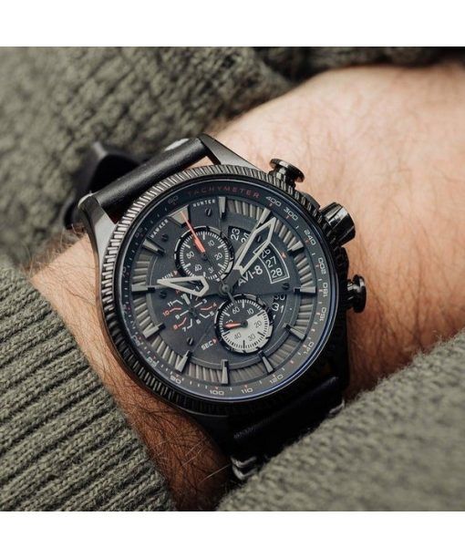 AVI-8 Hawker Hunter Avon Chronograph Stealth Black Quartz AV-4064-05 Men's Watch