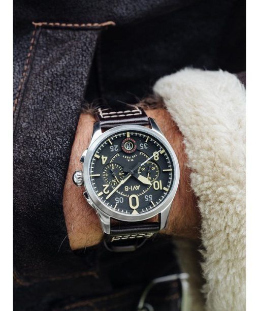 AVI-8 Spitfire Lock Midnight Oak Chronograph Quartz AV-4089-01 Men's Watch