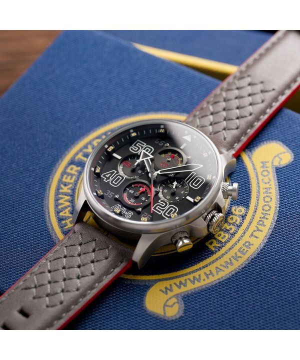 AVI-8 Hawker Typhoon Rb396 Sheila Chronograph Limited Edition Black Dial Quartz AV-4093-05 Men's Watch