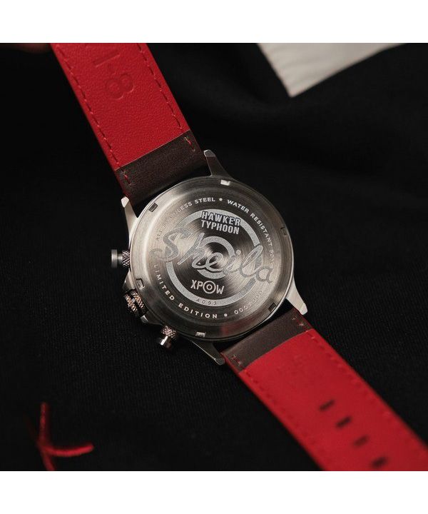 AVI-8 Hawker Typhoon Rb396 Sheila Chronograph Limited Edition Black Dial Quartz AV-4093-05 Men's Watch