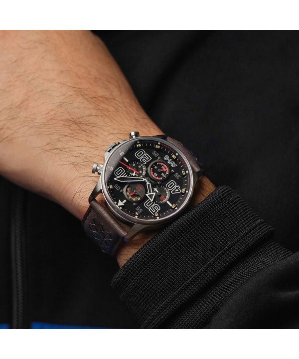 AVI-8 Hawker Typhoon Rb396 Sheila Chronograph Limited Edition Black Dial Quartz AV-4093-05 Men's Watch