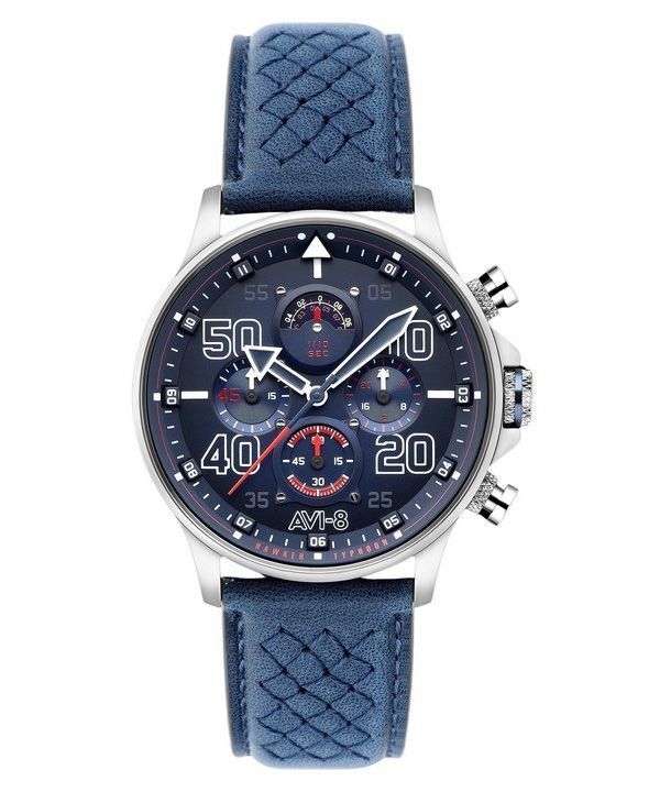 AVI-8 Hawker Typhoon Rb396 Sheila Chronograph Limited Edition Volkel Blue Dial Quartz AV-4093-07 Men's Watch
