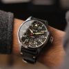 AVI-8 Hawker Hurricane Kenley Clowes Automatic Black Dial AV-4097-03 Mens Watch