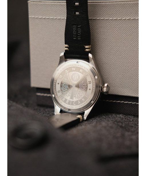 AVI-8 Hawker Hurricane Kenley Clowes Automatic Black Dial AV-4097-03 Mens Watch