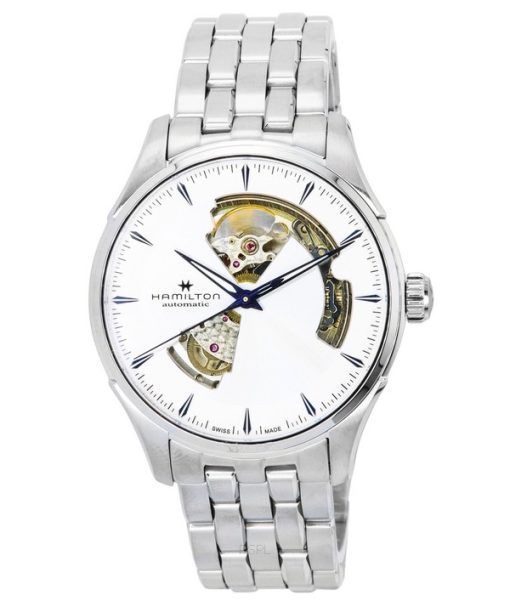 Hamilton Jazzmaster Stainless Steel Open Heart Silver Dial Automatic H32675150 Men's Watch