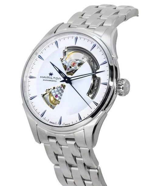 Hamilton Jazzmaster Stainless Steel Open Heart Silver Dial Automatic H32675150 Men's Watch