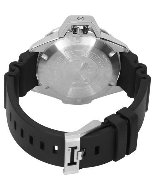 Hamilton Khaki Navy Frogman Black Dial Automatic Diver's H77825330 300M Men's Watch