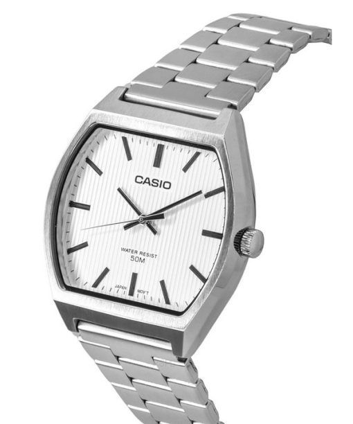 Casio Standard Analog Stainless Steel White Dial Quartz MTP-B140D-7A Men's Watch