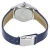 Citizen Luna Leather Strap Blue Mother of Pearl Open Heart Dial Automatic PR1041-18N Womens Watch
