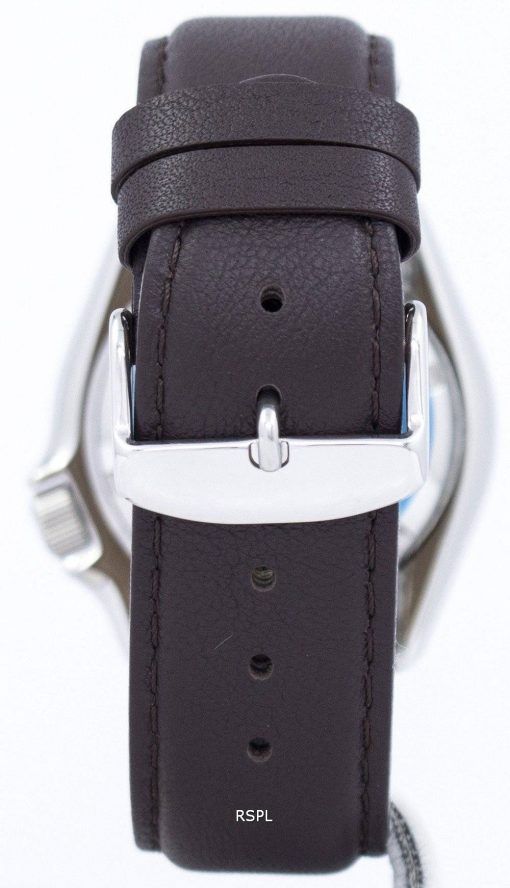 Seiko Automatic Diver's Ratio Dark Brown Leather SKX011J1-LS11 200M Men's Watch
