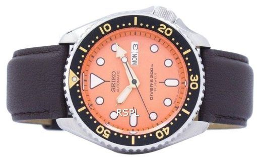 Seiko Automatic Diver's Ratio Dark Brown Leather SKX011J1-LS11 200M Men's Watch