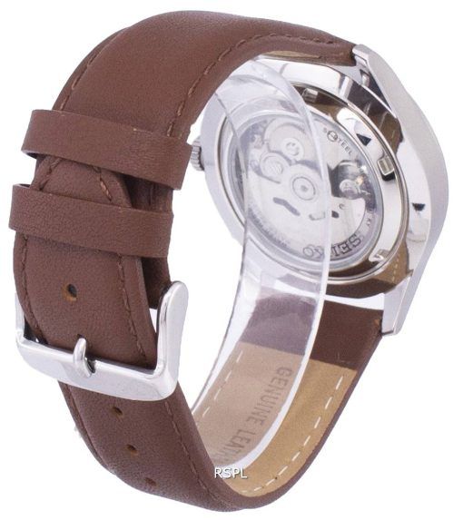 Seiko 5 Sports Automatic Ratio Brown Leather SNZG15K1-LS12 Men's Watch