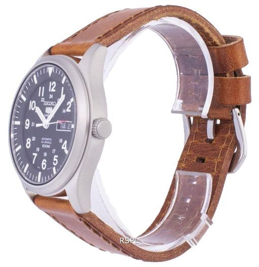 Seiko 5 Sports Automatic Ratio Brown Leather SNZG15K1-LS9 Men's Watch