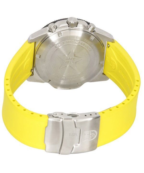 Luminox Pacific Diver Chronograph Yellow Rubber Strap Black Dial Quartz Diver's XS.3145 200M Men's Watch