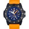 Luminox Navy Seal Orange Rubber Strap Blue Dial Quartz Diver's XS.3603 200M Men's Watch