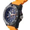 Luminox Navy Seal Orange Rubber Strap Blue Dial Quartz Diver's XS.3603 200M Men's Watch