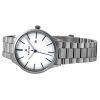 Westar Profile Stainless Steel White Dial Quartz 40182STN407 Womens Watch