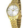 Westar Profile Gold Tone Stainless Steel White Dial Quartz 40210GPN107 Womens Watch