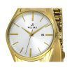 Westar Profile Gold Tone Stainless Steel White Dial Quartz 40210GPN107 Womens Watch