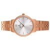 Westar Profile Rose Gold Tone Stainless Steel Silver Dial Quartz 40215PPN607 Womens Watch